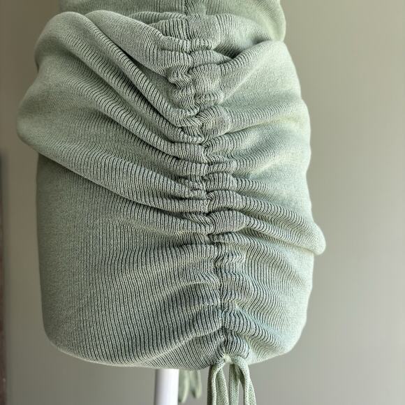 LIONESS Military Minds Ruched Bodycon Mini Dress Sz M Green Party Going Out Club - Picture 4 of 11